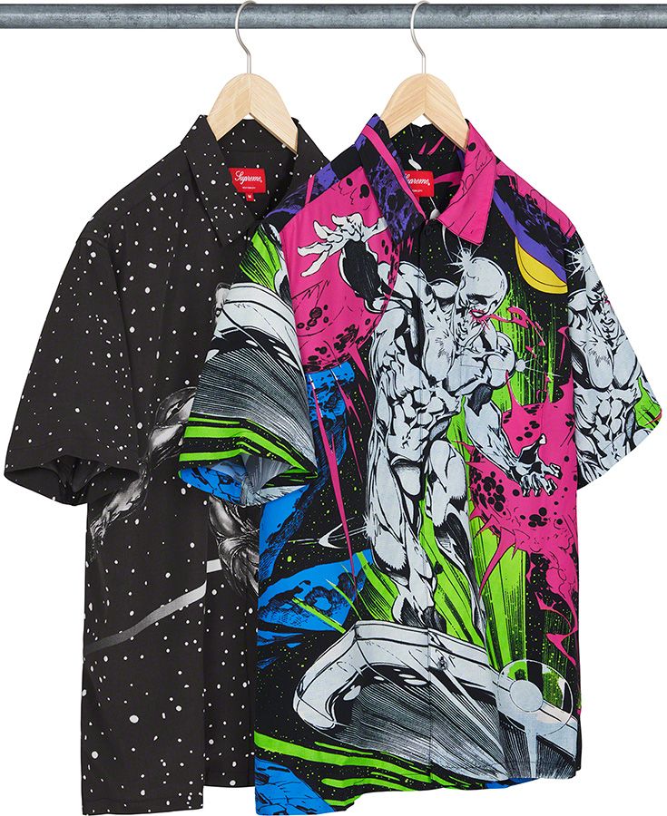 Supreme シュプリーム Castelli Silver Surfer Silver Surfer Leather Varsity Jacket – Supreme