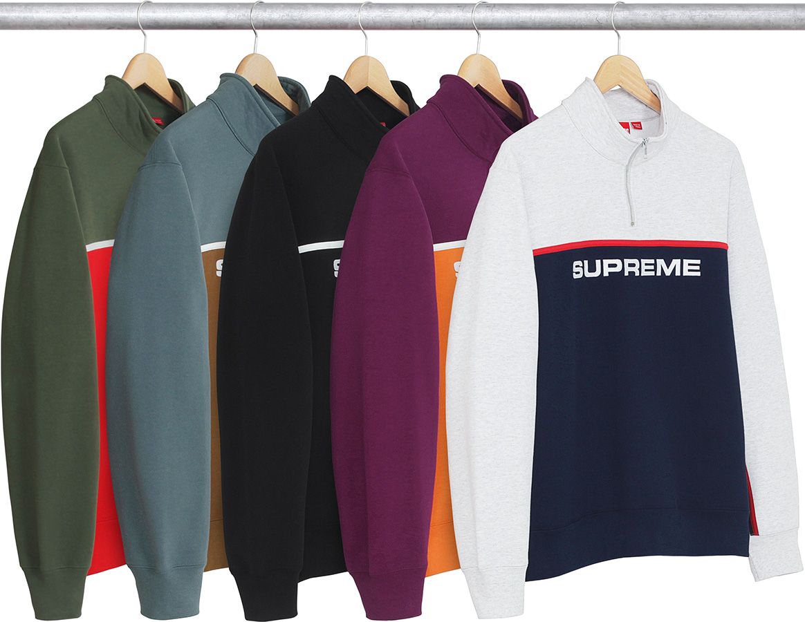 Zig Zag Stitch Panel Crewneck – Supreme