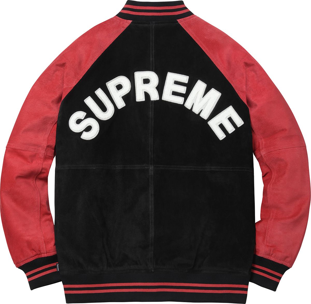 「s 」シュプリーム Suede Varsity Jacket Suede Varsity Jacket – Supreme