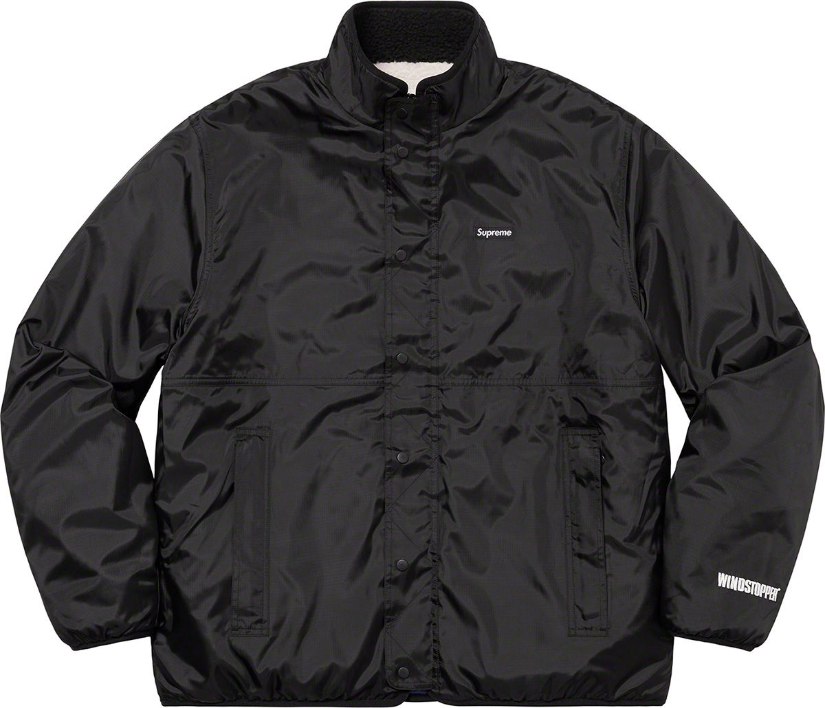 ジャケット・アウター 2018AW Supreme Reversible Fleece Jacket Supreme Reversible Logo Fleece Jacket Natural Men's - FW18 - US