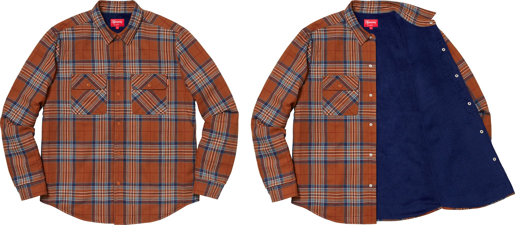 専用Supreme pile Lined plaid Flannel Shirt Supreme - Pile Lined Plaid Flannel Shirt - UG.SHAFT