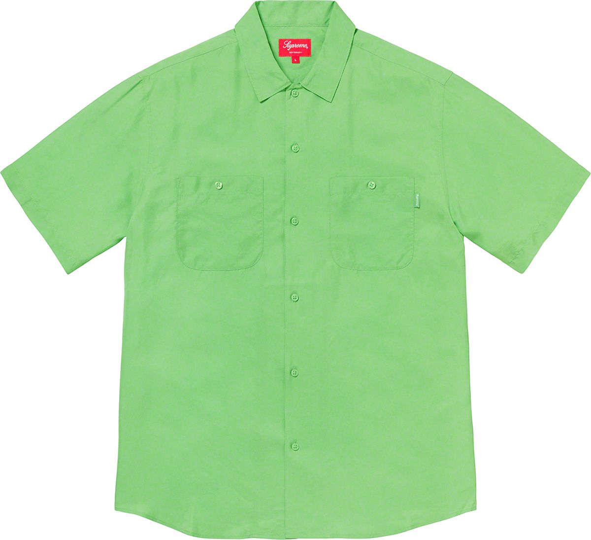 トップス supreme Silk S/S Work Shirt M Supreme Silk S/S Work Shirt Black Men's - SS20 - US