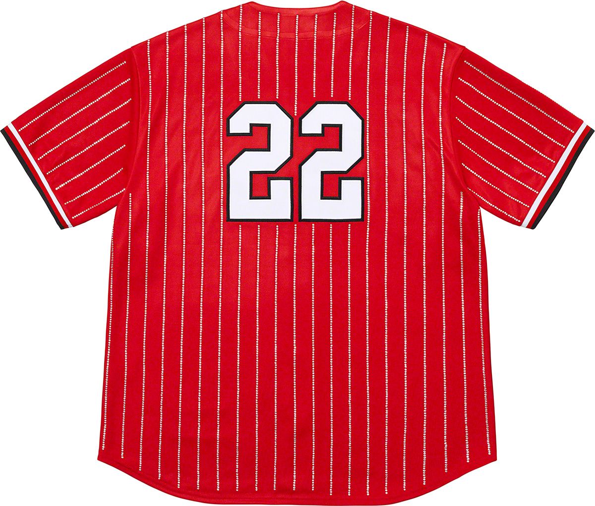 Supreme Rhinestone Baseball Jersey (SS20) - $138