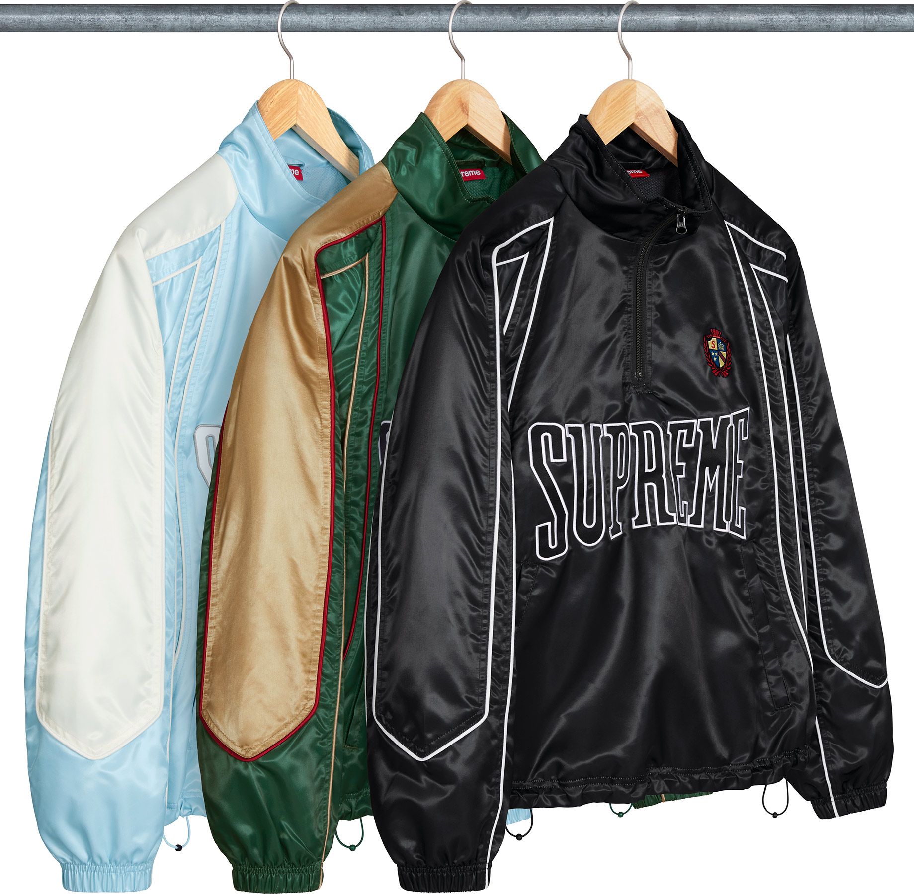 【2025モデル】Supreme Satin Piping Pullover Supreme Satin Piping Pullover (SS25) - $198