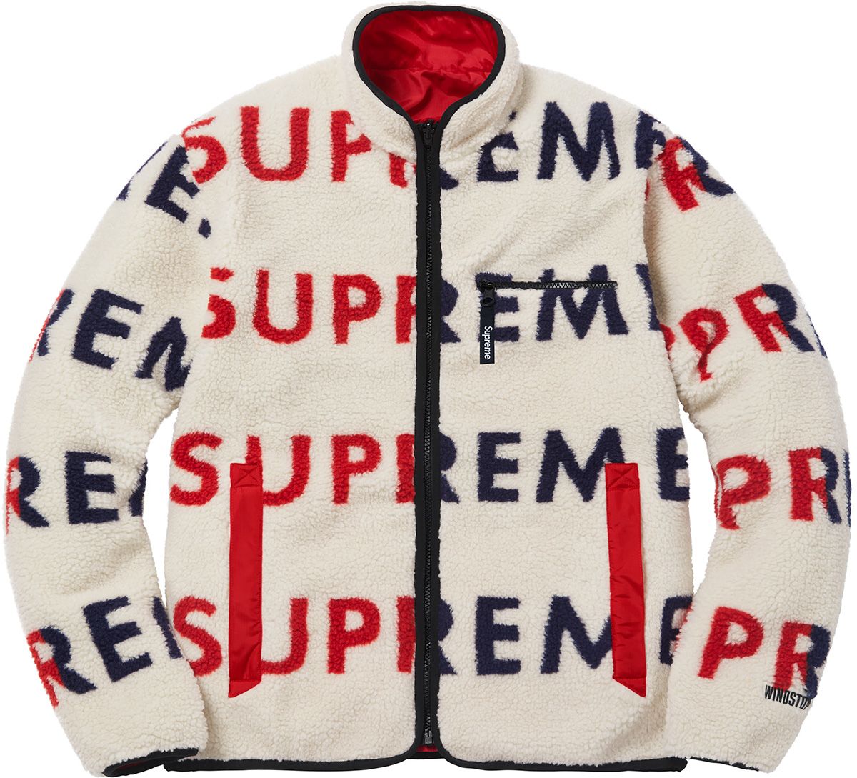 Reversible Logo Fleece Jacket – Supreme