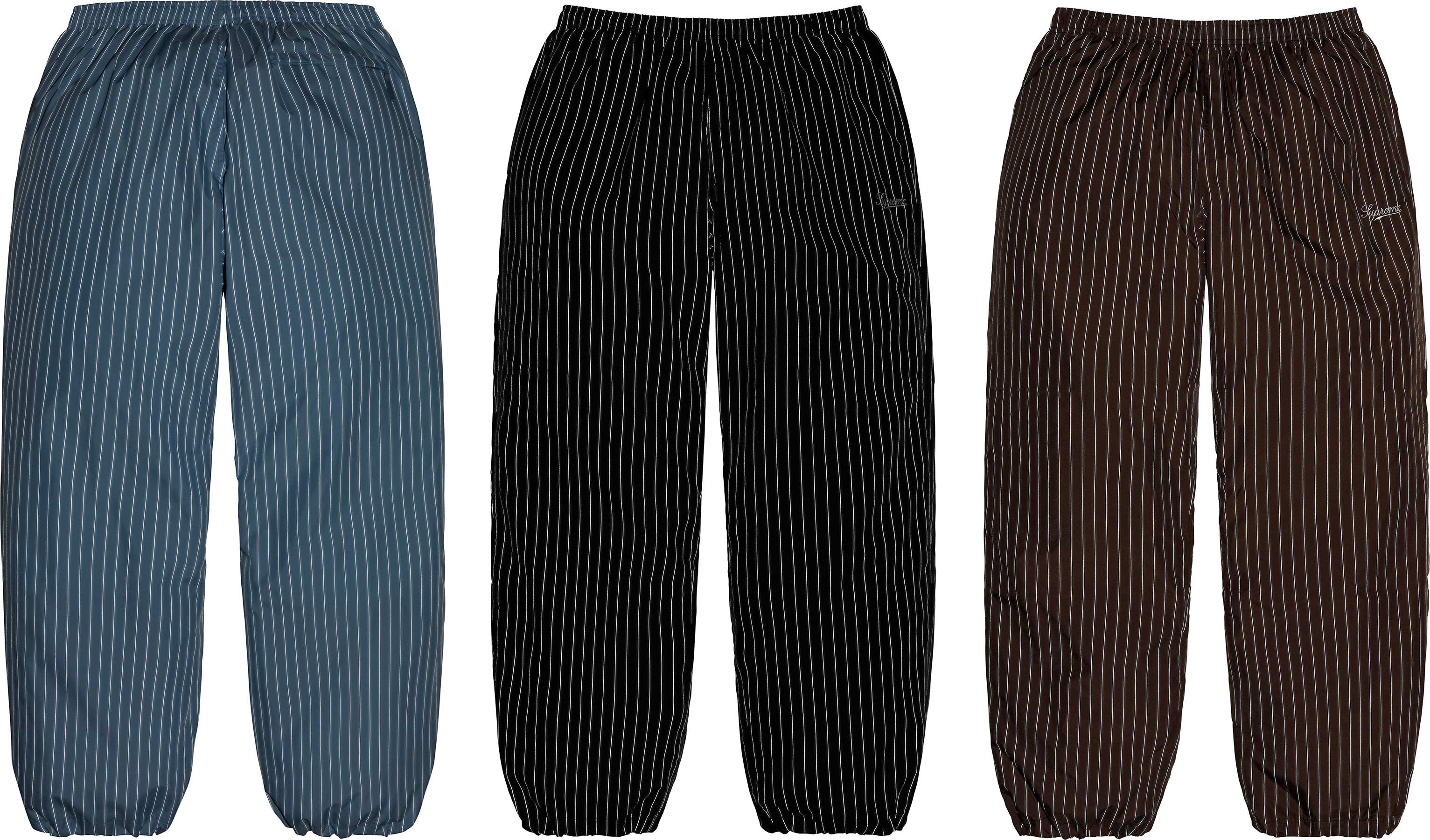 パンツ Supreme Reflective Pinstripe Track Pant Fall/Winter 2024 Preview – Supreme