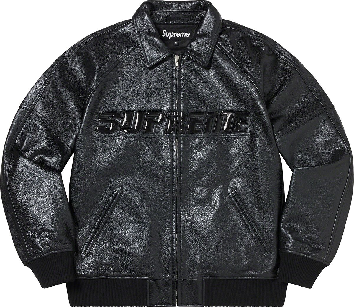 Supreme Leather Varsity Jacket (SS19) - $698