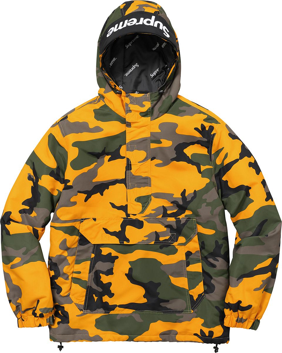 Supreme Hooded Logo Half Zip Pullover (FW17) - $188
