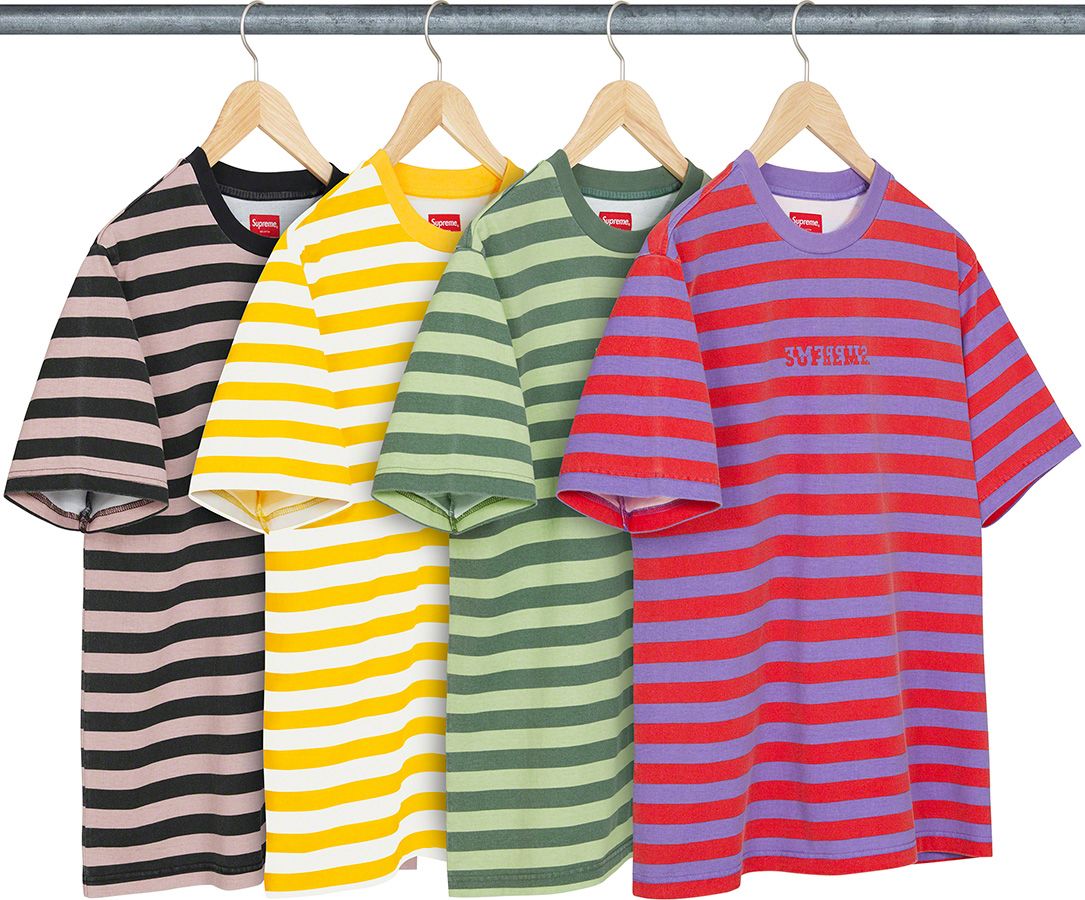 【本物保証 /関税・送料無料】Supreme Reverse Stripe S/S Top 本物保証 /関税・送料無料】Supreme Reverse Stripe S/S Top