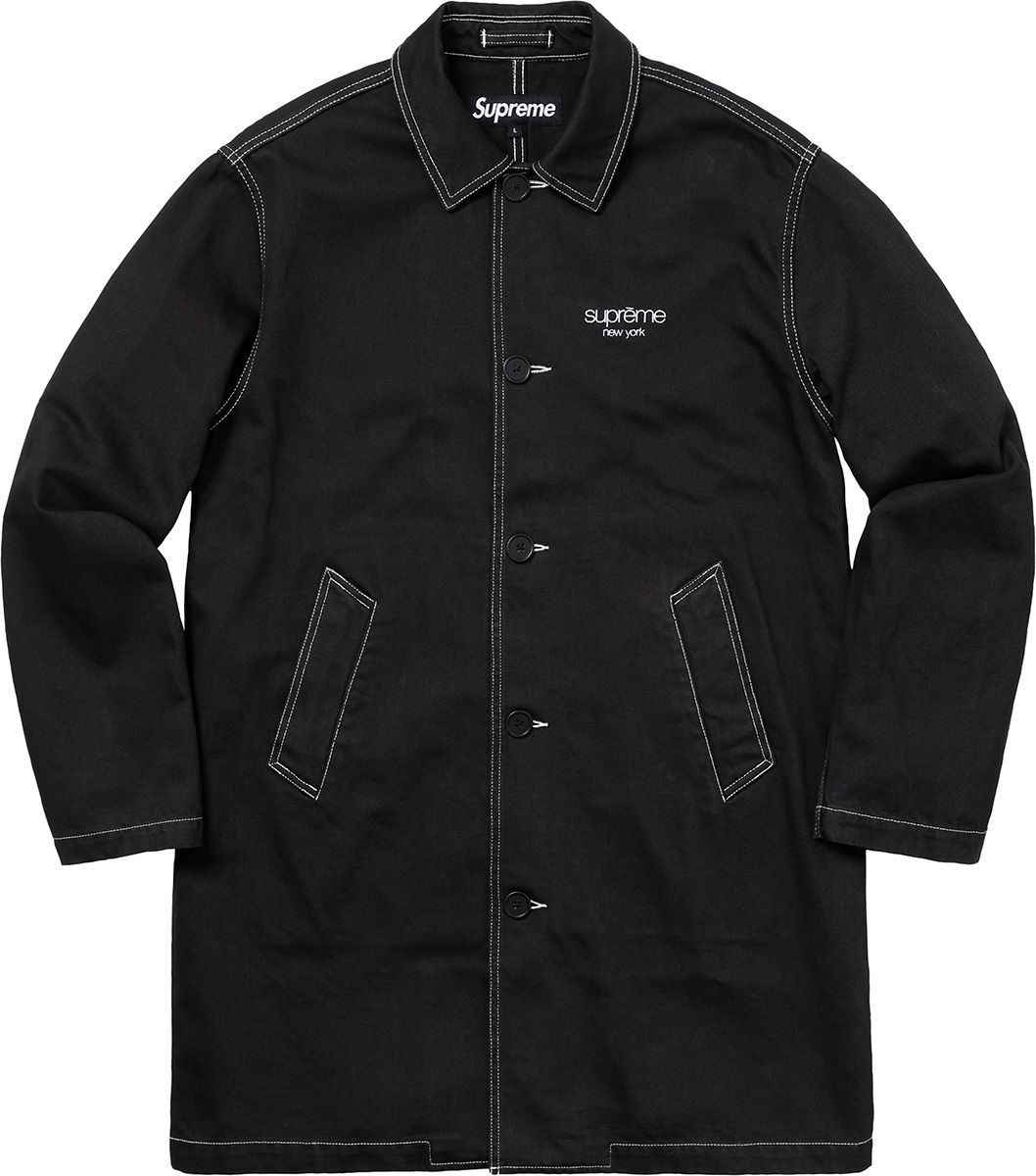 Supreme Washed Work Trench Coat (SS18) - $198