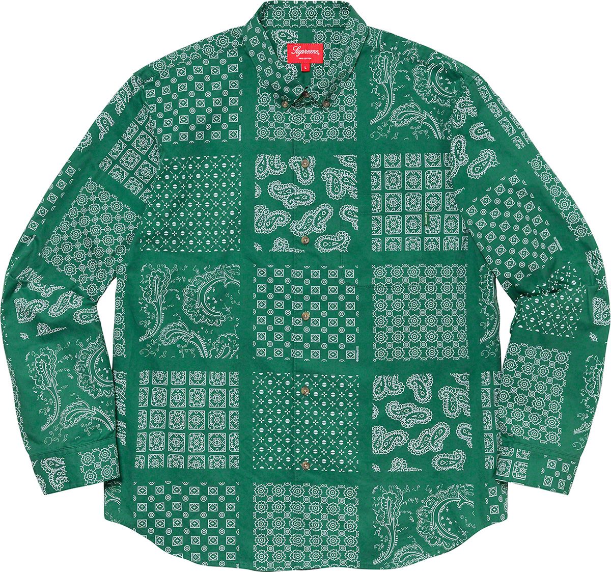 SUPREME (シュプリーム) Paisley Grid Shirt L Paisley Grid Shirt | Supreme 20ss