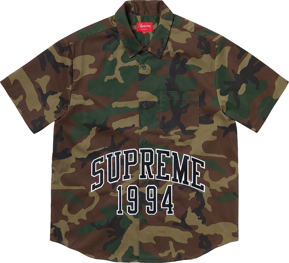トップス Supreme/20SS/Arc LogoWork Shirt Supreme Arc Logo S S Work Shirt (SS20) - $128