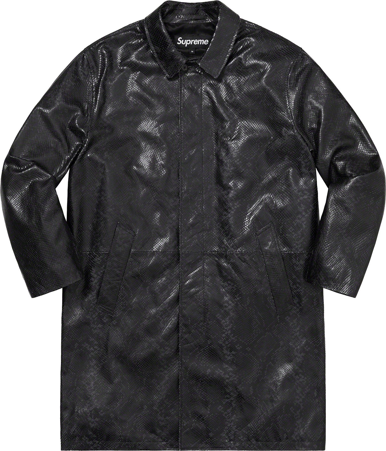 Leather Snake Trench Coat – Supreme