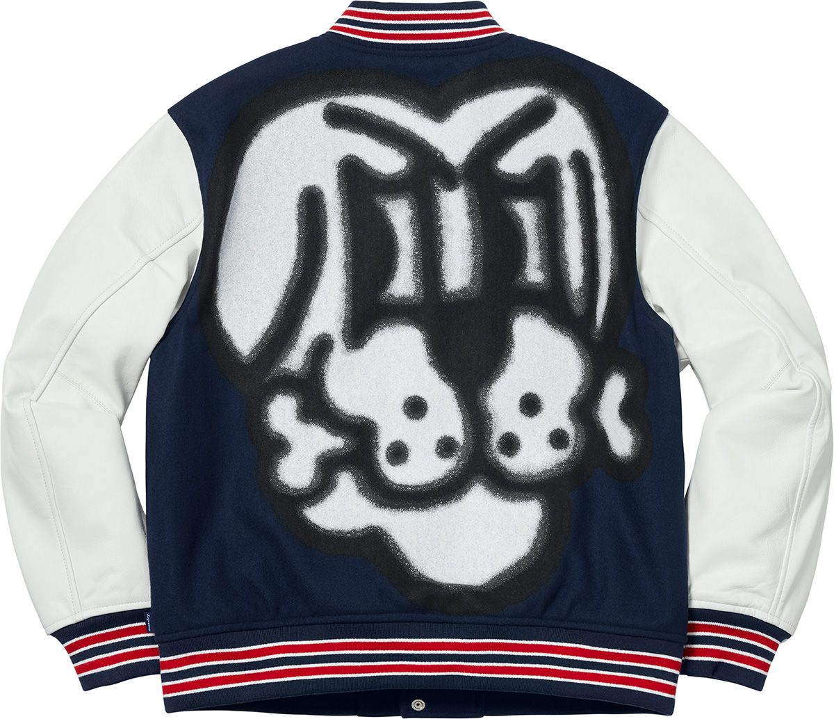 Bone Varsity Jacket – Supreme