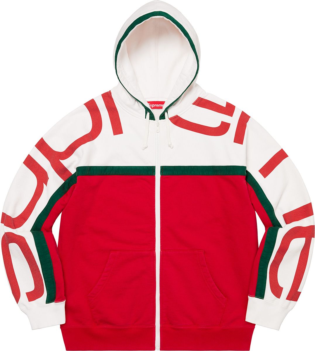 トップス Supreme Paneled Logo Hooded Sweatshirt L Supreme Paneled Hooded Sweatshirt (FW18) - $158