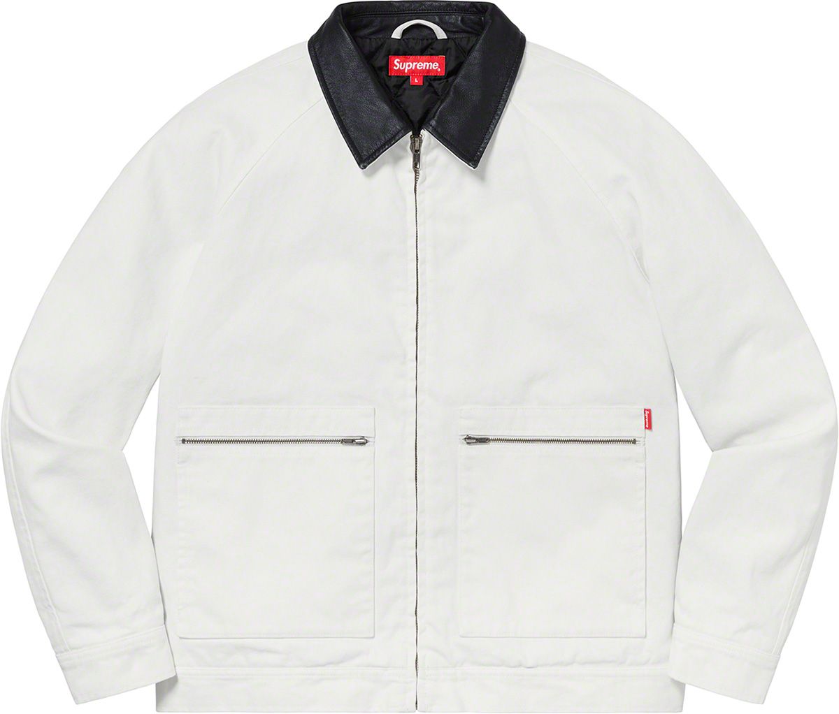 ジャケット・アウター Supreme Leather Collar Work Jacket Supreme-Leather-Collar-Work-