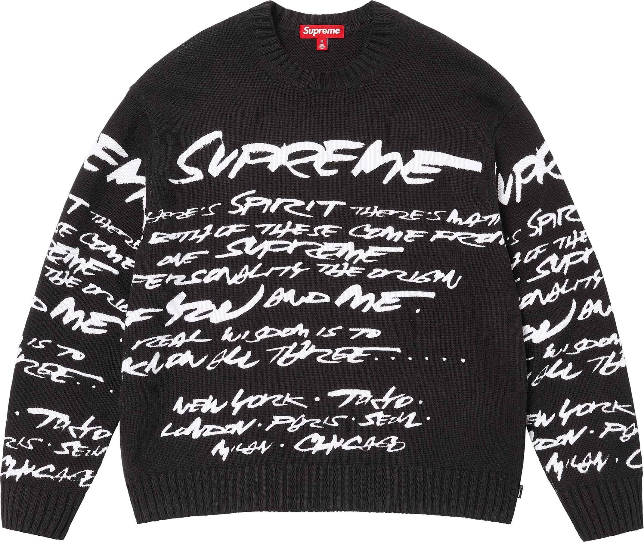 トップス supreme Boucle Small Box Sweater Supreme Bouclé Small Box Sweater Black Men's - SS24 - US