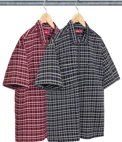 Plaid Corduroy Half Zip S/S Shirt – Supreme