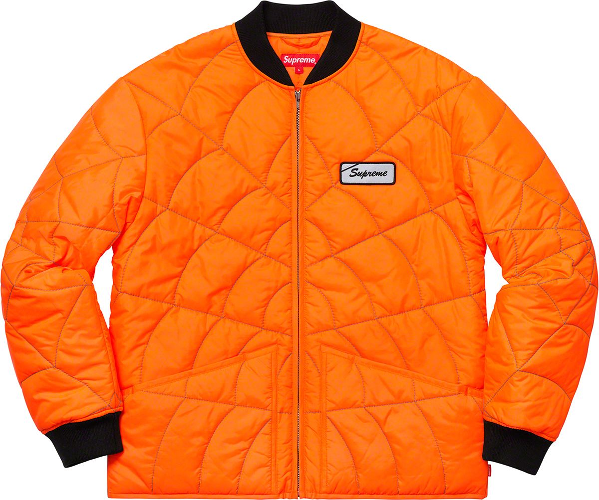 ナイロンジャケット Supreme Spider web Quilted Work Jacket Spring/Summer 2019 Preview – Supreme