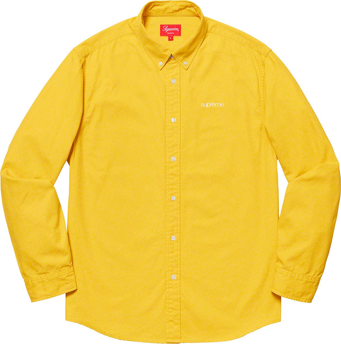 トップス Supreme Rose Buffalo Plaid Shirt 黄色 Mサイズ