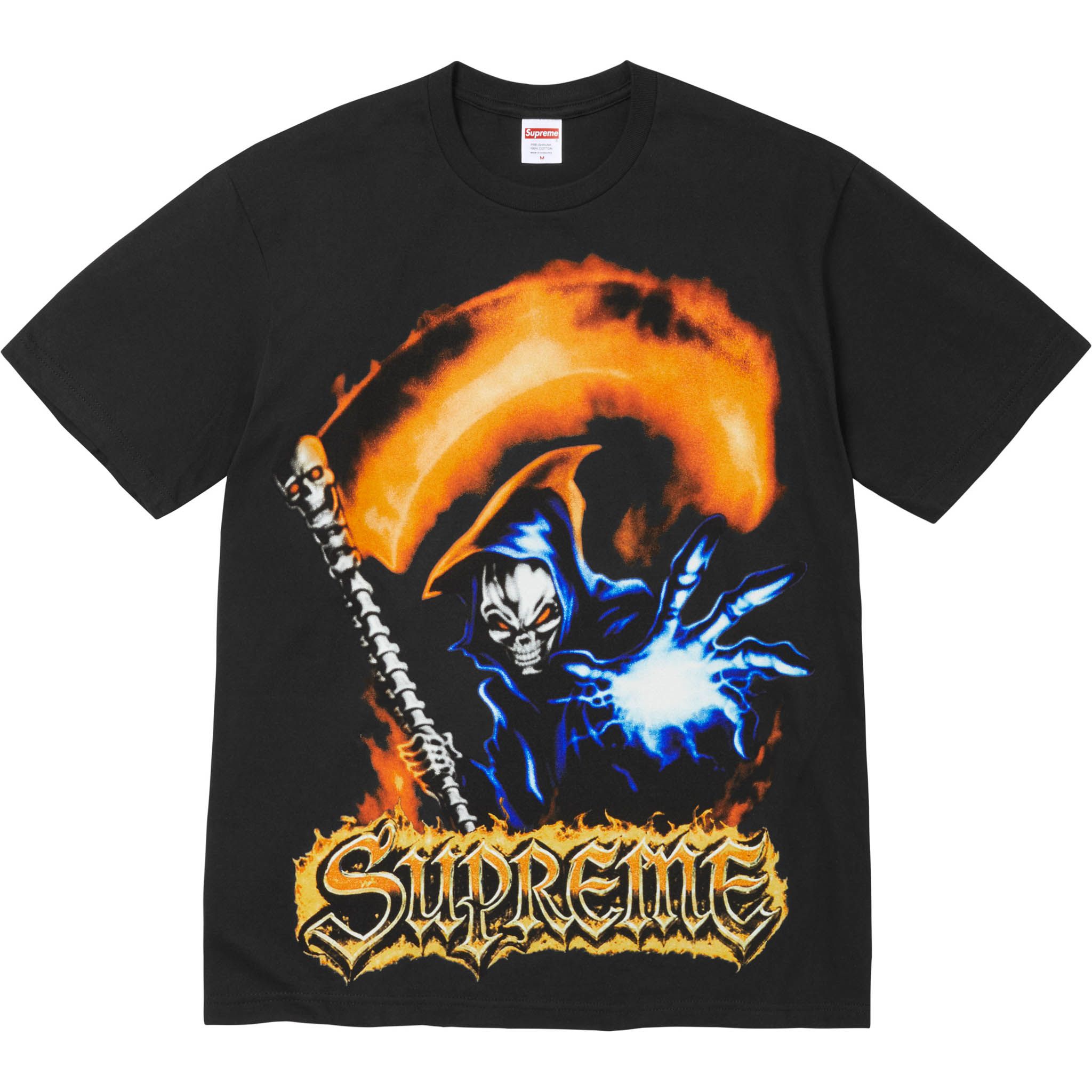 SUPREME Aretha Tee /BLACK Ｍ A portrait of a legend. Supreme honors the Queen of Soul, Aretha