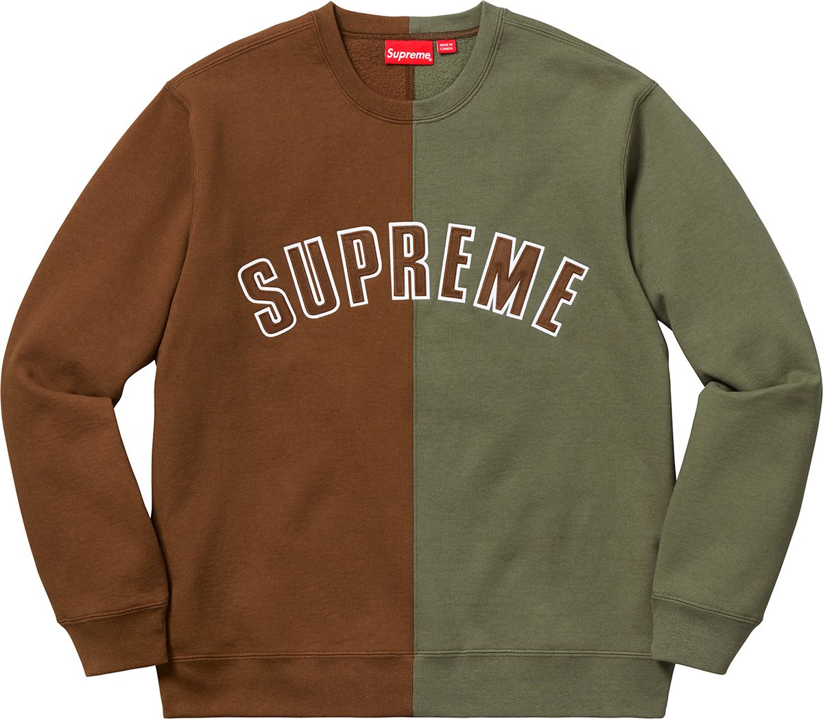 シュプリーム split crewneck sweatshirt Supreme-Split-Crewneck-