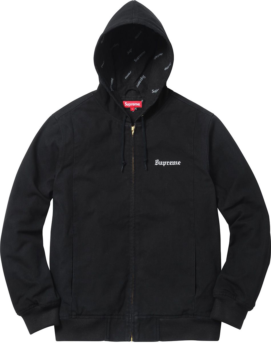 ジャケット・アウター Supreme Hooded Work Shirt Supreme AOI Hooded Work Jacket 'Black Multi-Color' SUP-SS24-185