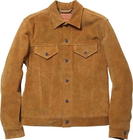 【即完】Levi‘s TYPE1 TRUCKER SUEDE LEAT Vintage Faux Cow Suede Trucker Jacket - Brown | Levi's® US