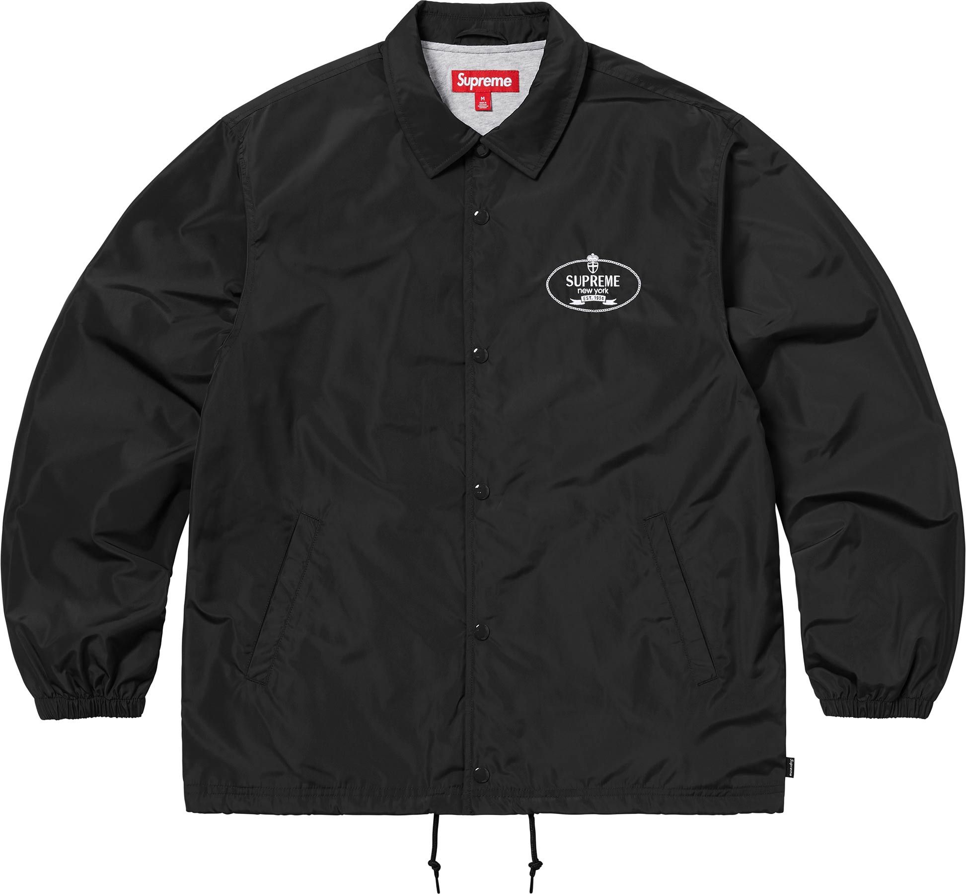 新品 Supreme Crest Coaches Jacket Black M Fall/Winter 2024 Preview – Supreme