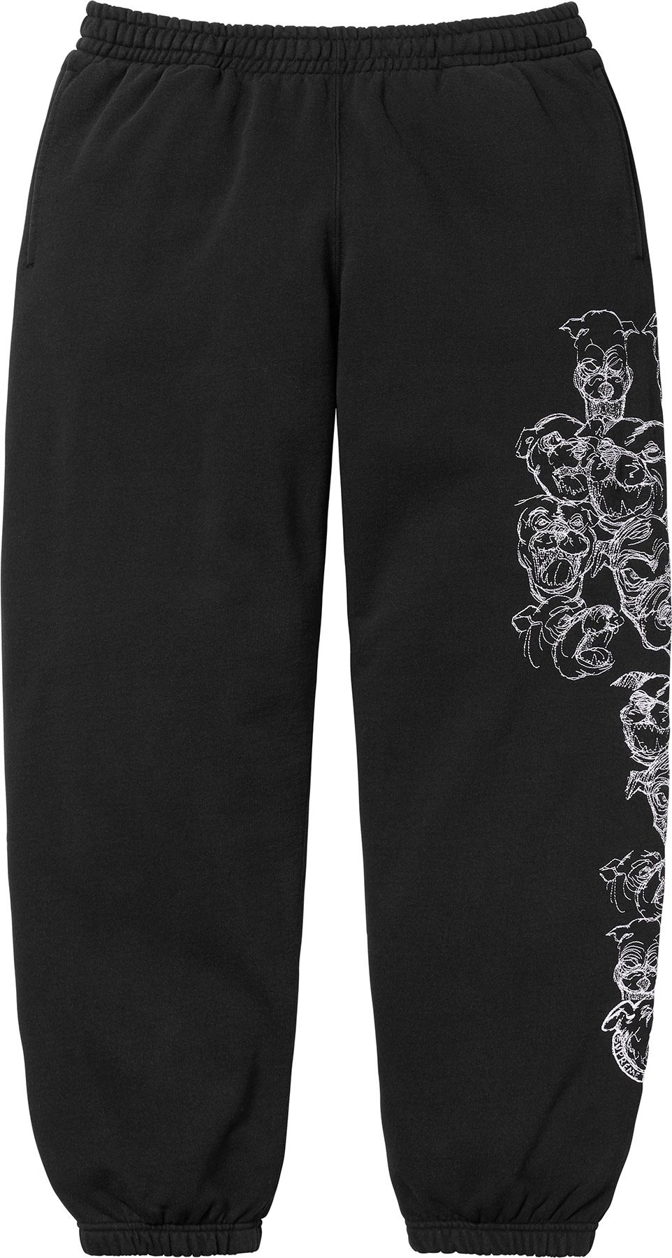 Supreme Pitbulls Embroidered Sweatpant 黒 Spring/Summer 2025 Preview – Supreme