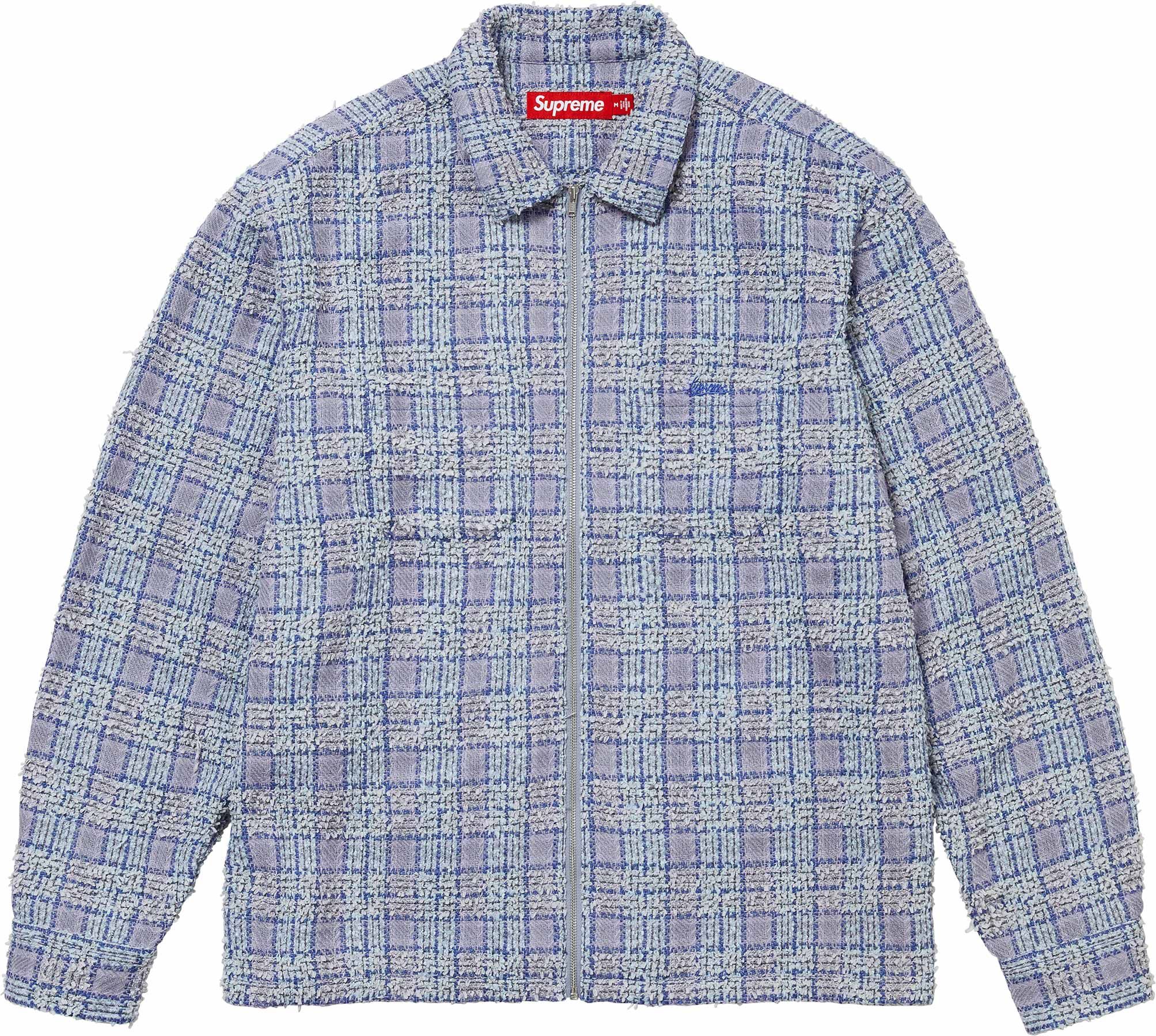 n*p様 Lサイズ Supreme Boucle Zip Up Shirt Bo Fall/Winter 2024 Preview – Supreme