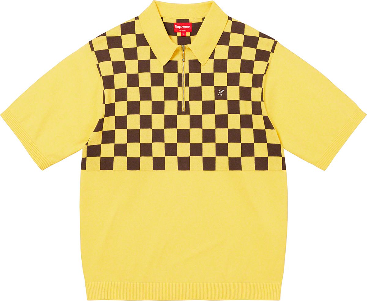 トップス Supreme Checkerboard Zip Polo Spring/Summer 2022 Preview – Supreme