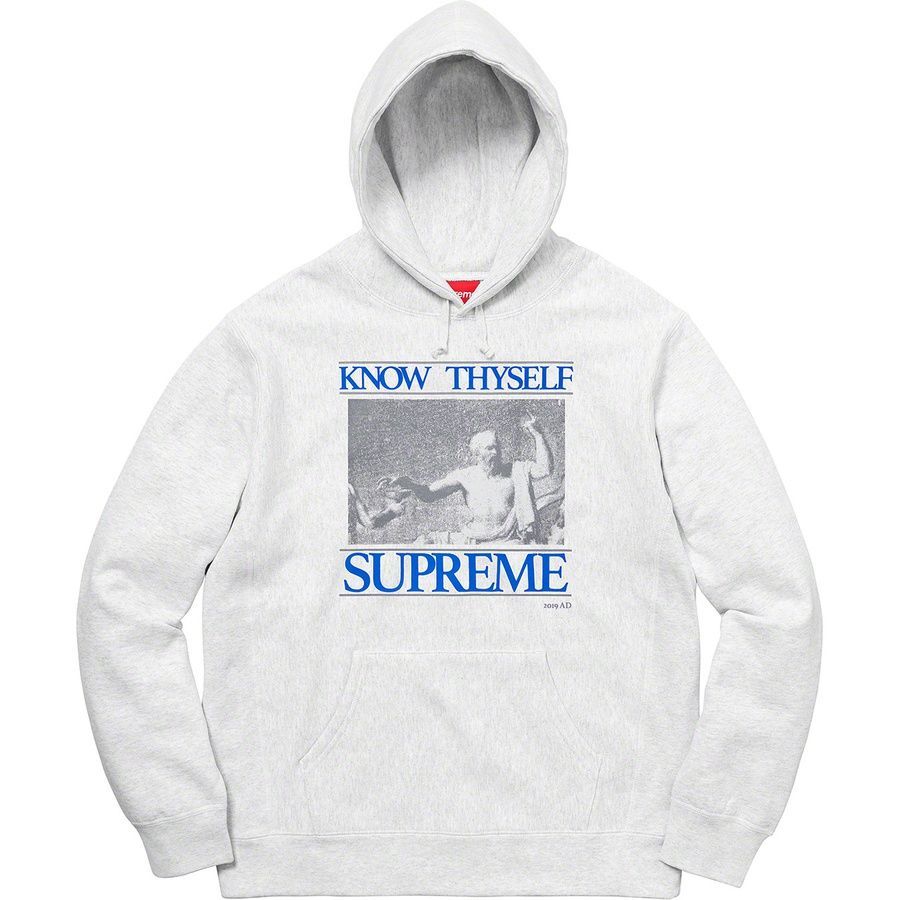 トップス SUPREME Know Thyself Hooded Sweatshirt L Supreme Know Thyself Hooded Sweatshirt Light Blue