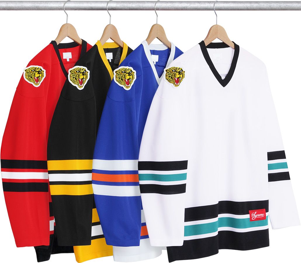 シュプリーム Freaky Hockey Jersey 17SS L Supreme Freaky Hockey Jersey Red Men's - SS17 - US