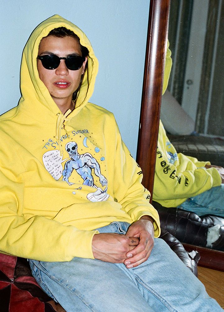 トップス Supreme Daniel Johnston Hooded Supreme Daniel Johnston Hooded Sweatshirt Black Men's - SS20 - US