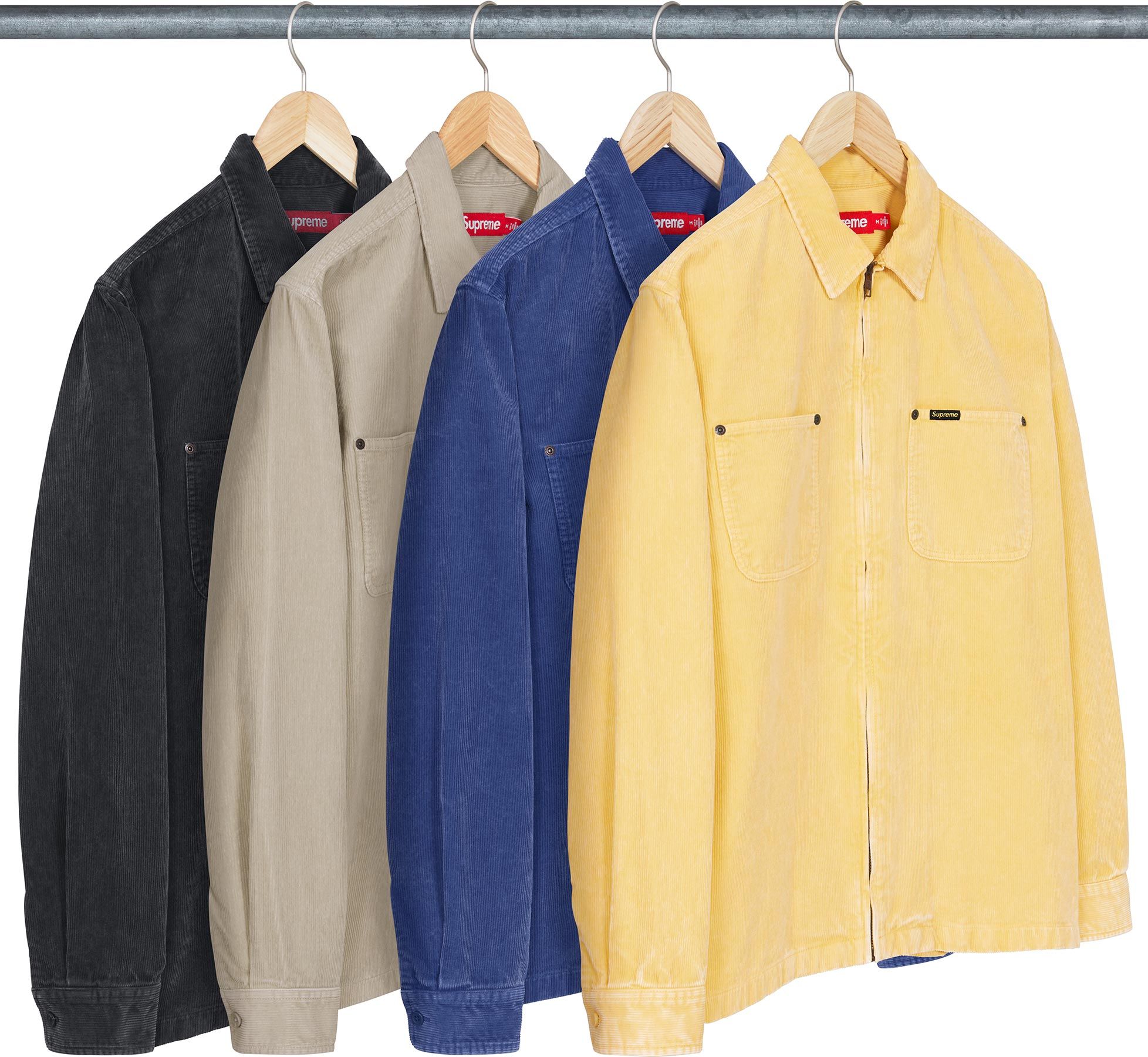 シャツ/ブラウス(長袖/七分) Supreme Washed Corduroy Zip Up Shirt Supreme Washed Corduroy Zip Up Shirt 