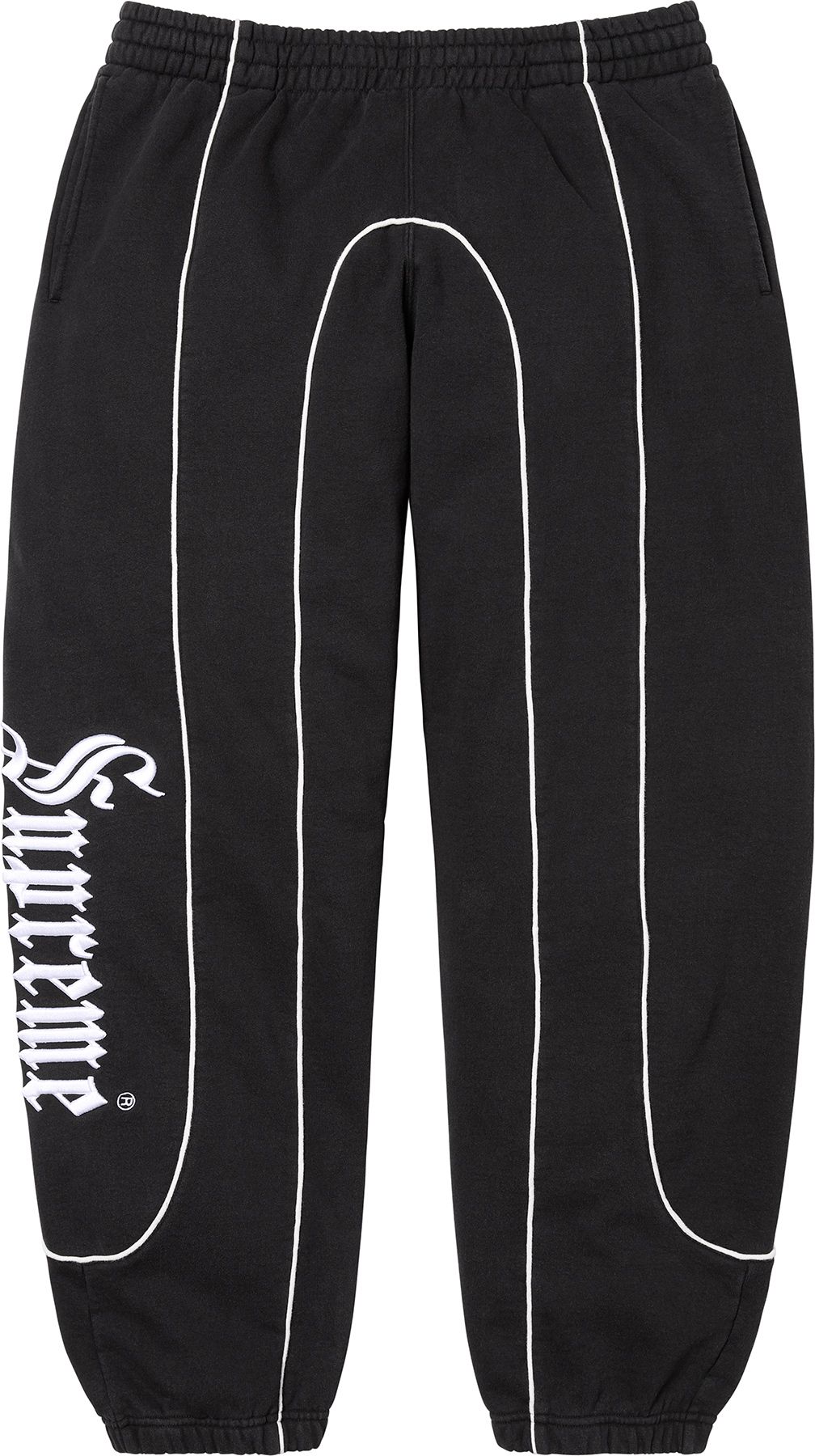 パンツ Supreme Contrast Cutout Sweatpant Black Spring/Summer 2025 Preview – Supreme