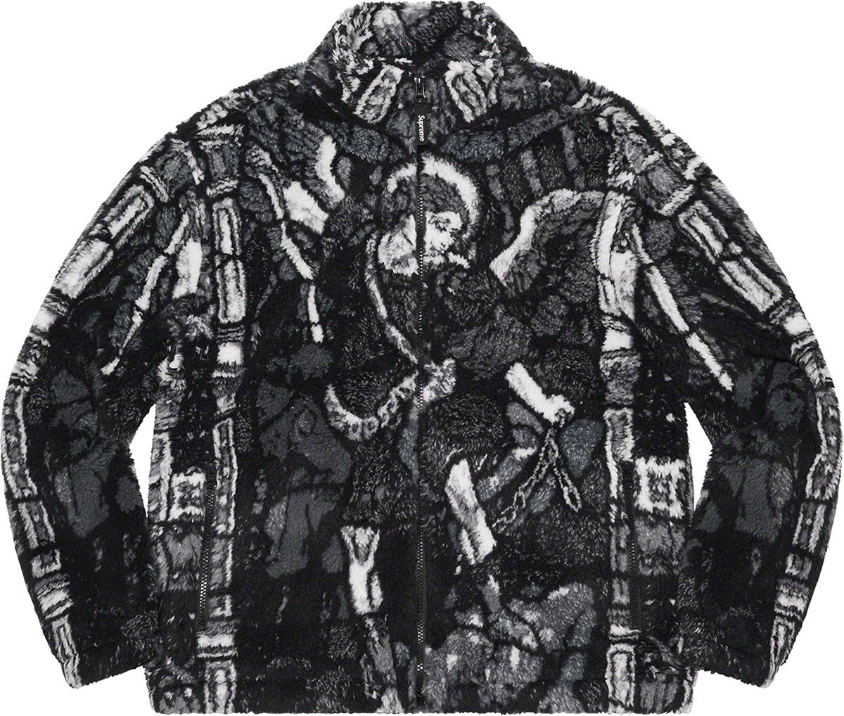 supreme saint michael fleece jacket Sサイズ SUPREME Saint Michael Fleece Jacket - Color Black - Size M