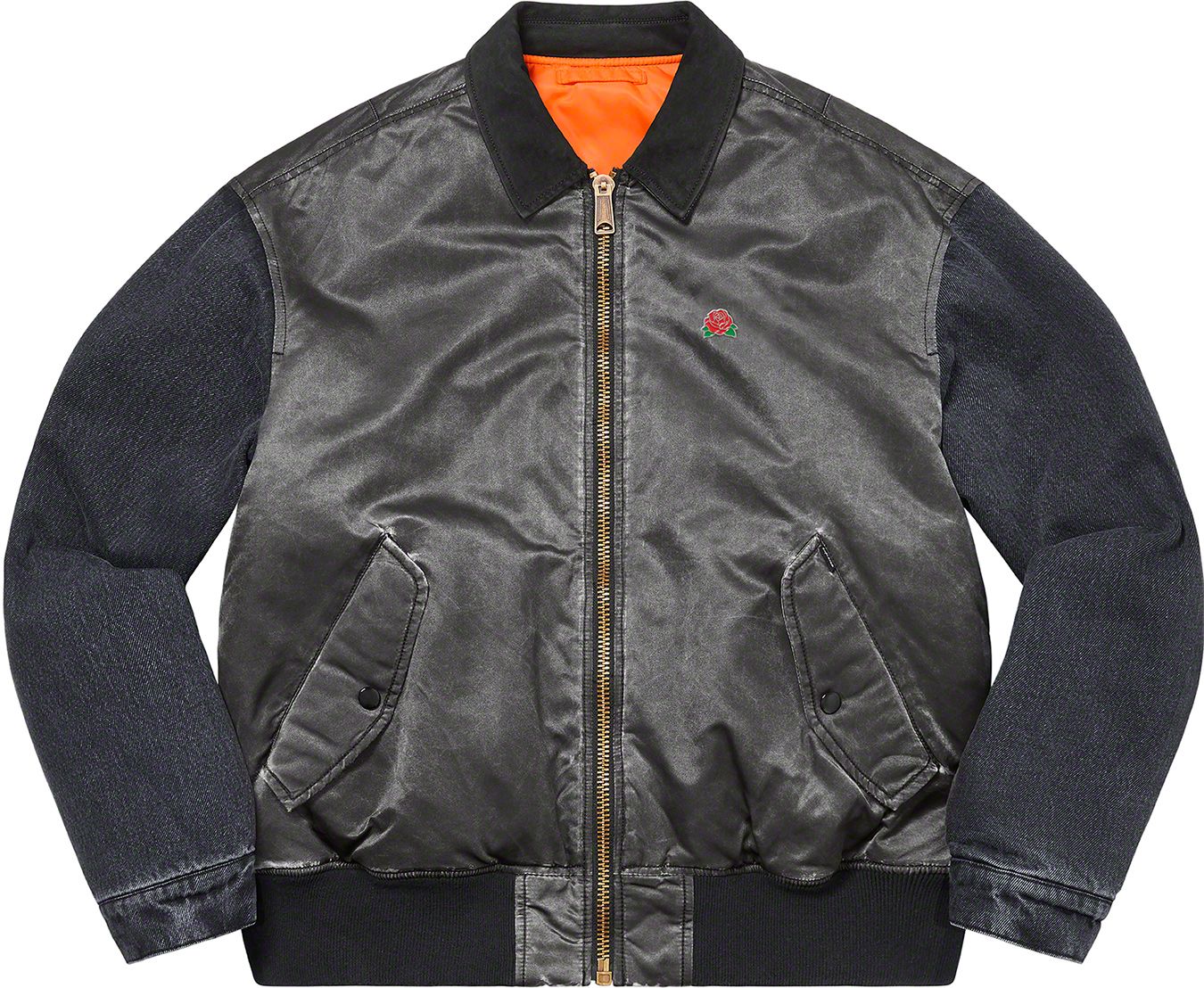 Supreme☆23SS☆Denim Sleeve Ma-1☆L☆Black☆黒 Spring/Summer 2023 Preview – Supreme