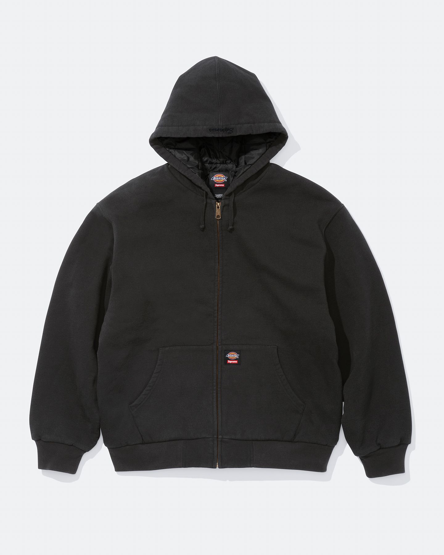 トップス Supreme Dickies Zip Up Hooded Sweatshirt Buy Supreme x Dickies Quilted Lined Zip Up Hooded Sweatshirt