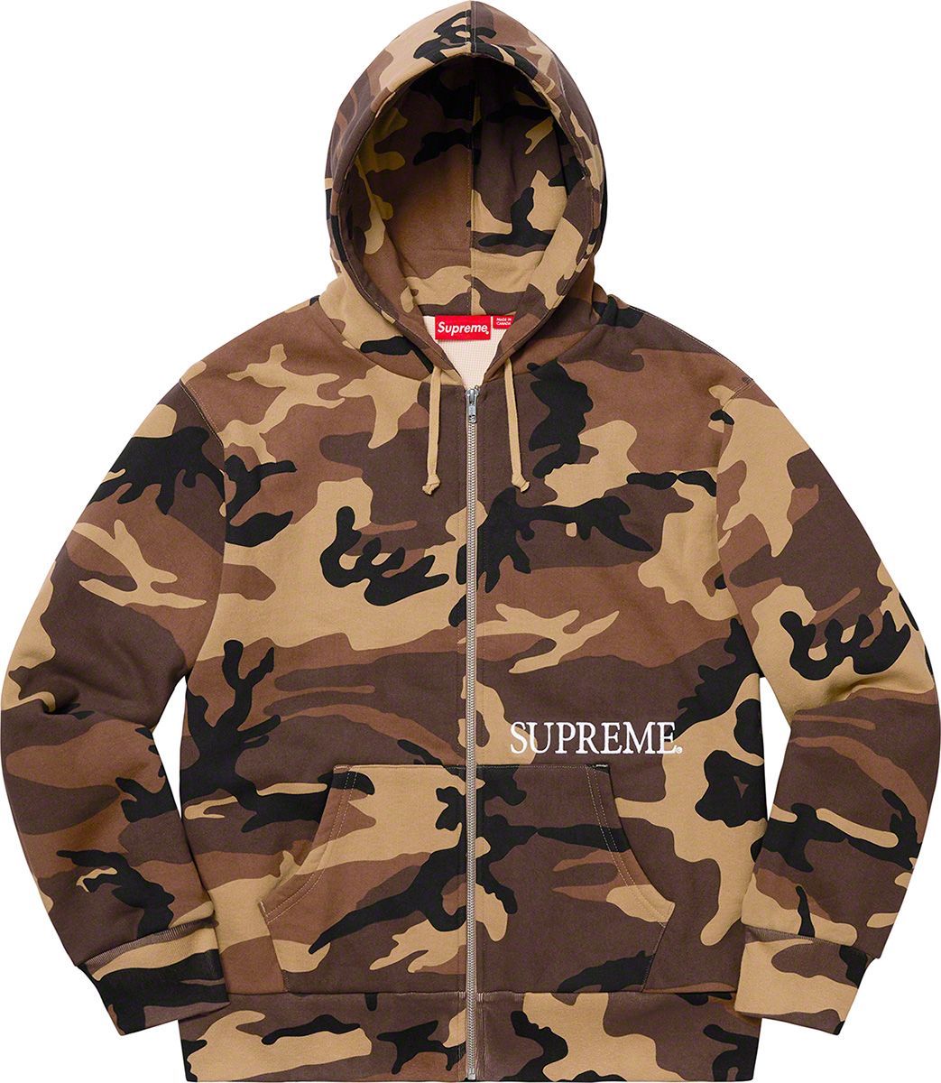 Supreme Supreme Hooded Zip Up Thermal Leopard M Hooded Zip Up
