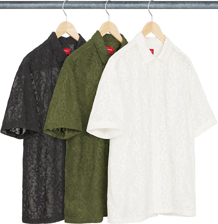 トップス Supreme Chainstitch Chiffon s/s shirt Spring/Summer 2022 Preview – Supreme