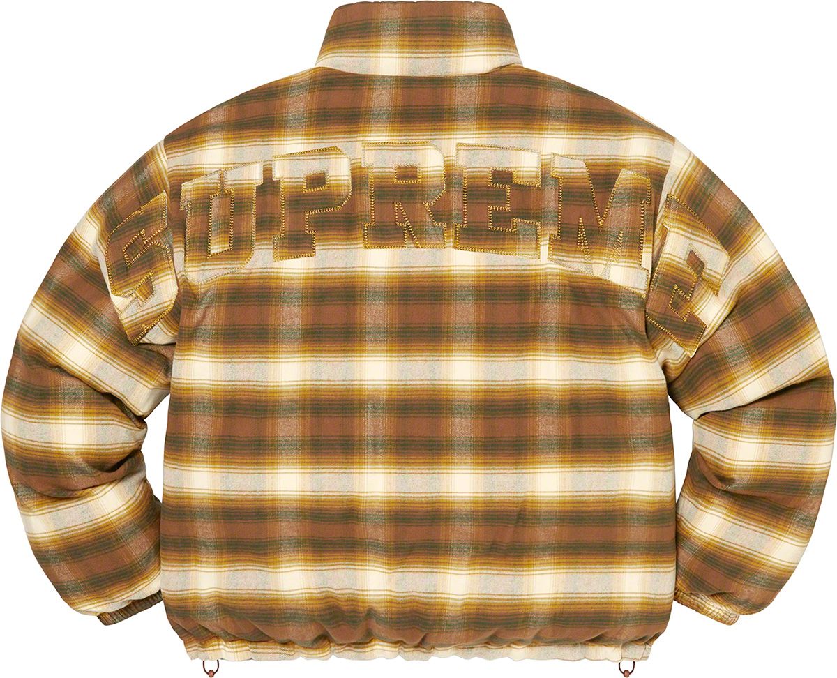Supreme Flannel Reversible ダウン　ジャケット Fall/Winter 2022 Preview – Supreme