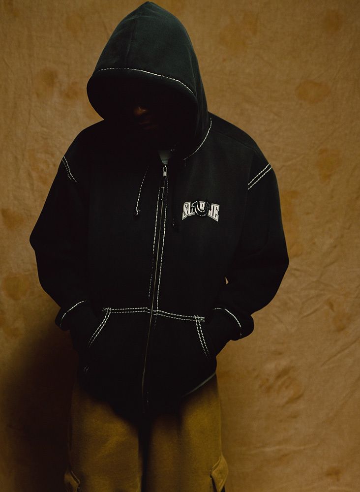 トップス supreme TRUE RELIGION Supreme True Religion Zip Up Hooded Sweatshirt Dusty Orange Men's