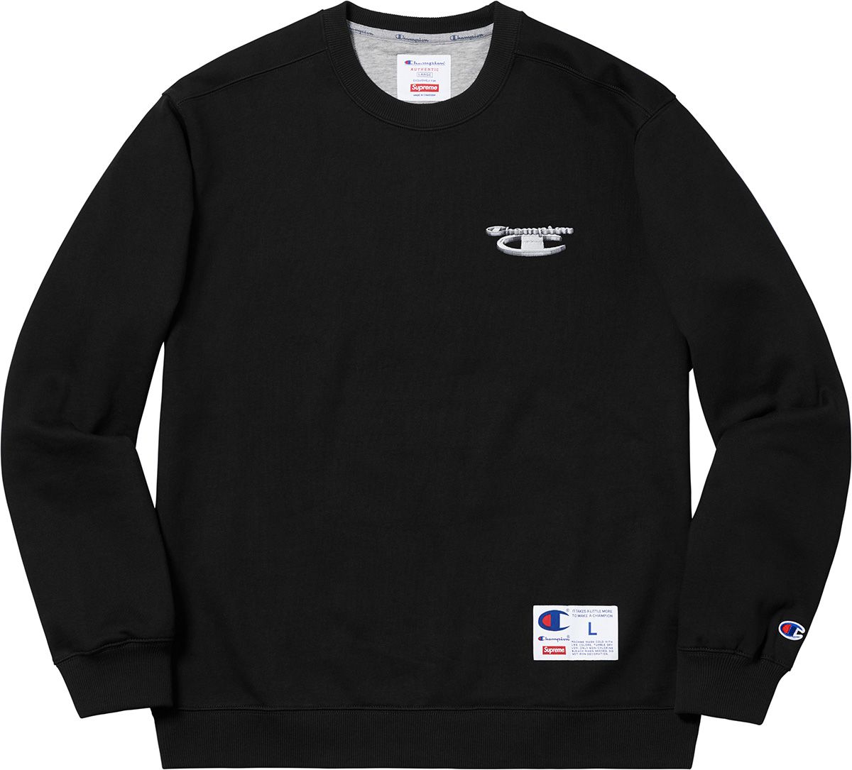 Supreme × Champion Label Hooded Sweatshi Supreme®/Champion® Label Hooded Sweatshirt - Supreme
