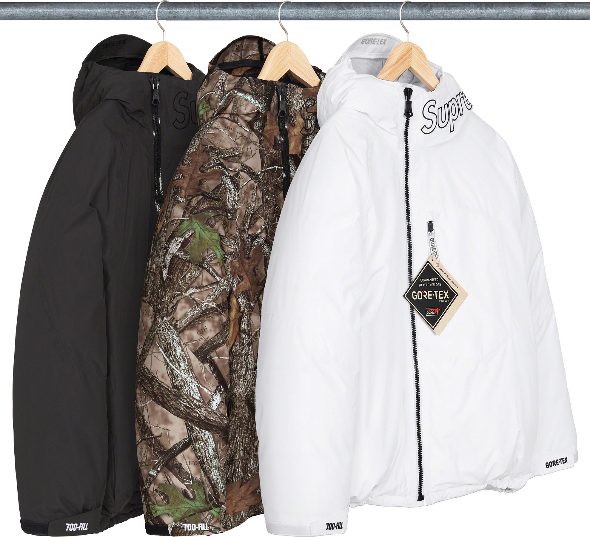最終お値下げ！Supreme 23FW Wild cat Puffer Supreme Wildcat Sideline Puffer Jacket 'White Black Beige' SUP