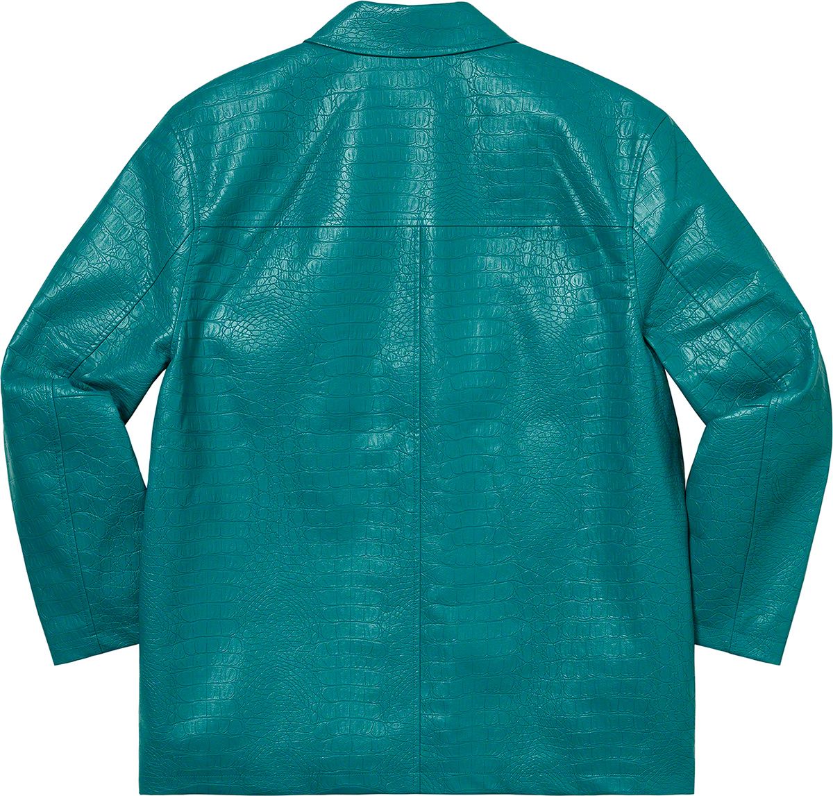 【希少】SUPREME 22ss Faux Croc Car Coat BLK Supreme - シュプリーム 22SS Faux Croc Car Coat クロコ柄フェイク