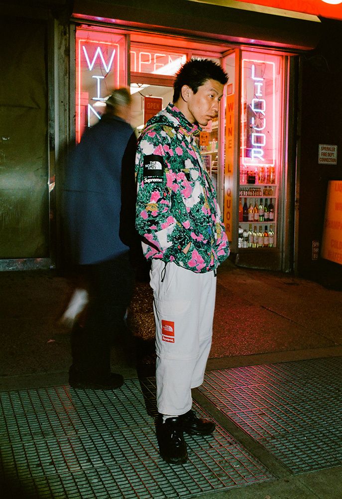 Supreme The North Face Fleece White Supreme X The North Face Steep