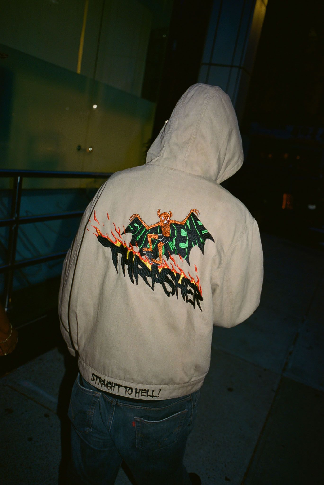 ジャケット・アウター Supreme/Thrasher Hooded Work Jacket Supreme Thrasher Hooded Work Jacket Black Men's - FW24 - US