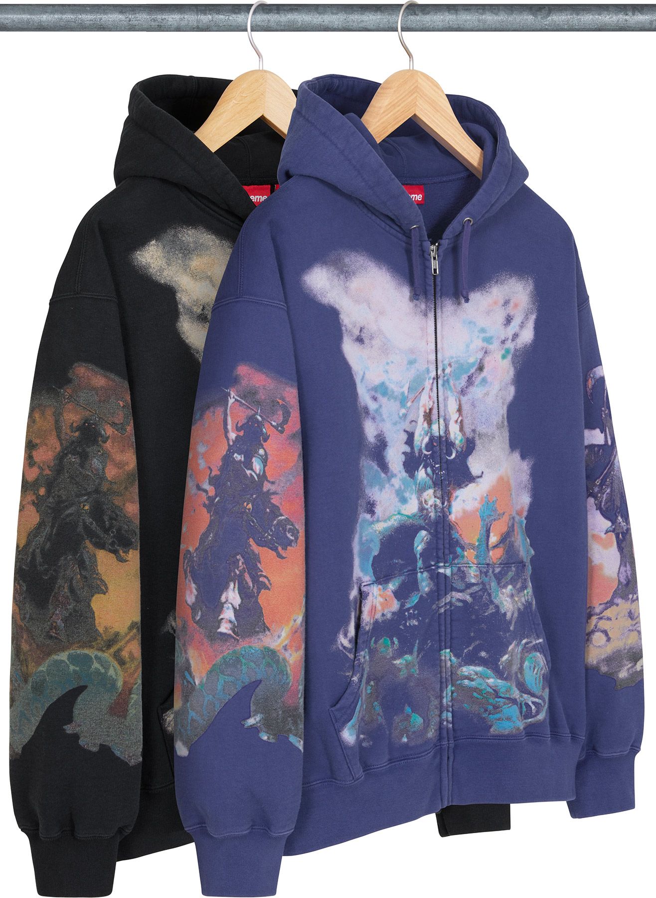 【最終値下げ】Pilled Zip Up Hooded Sweatshirt Supreme Pilled Zip Up Hooded Sweatshirt Black Men's - FW24 - US